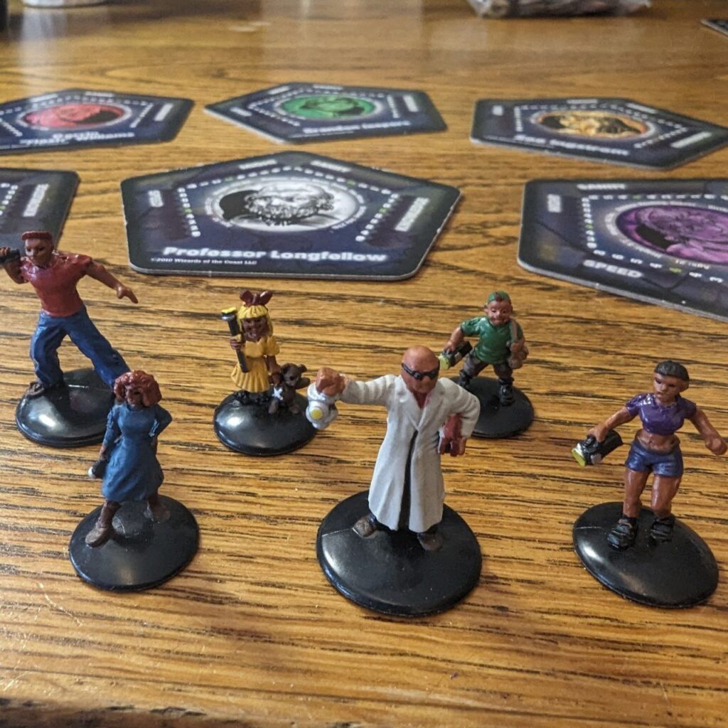 Character tiles and miniatures