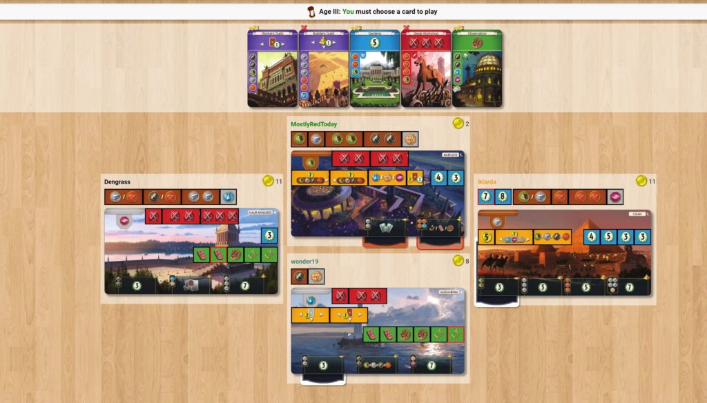 Playing board 7 wonders