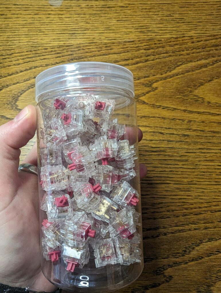 Kailh burgundy switches