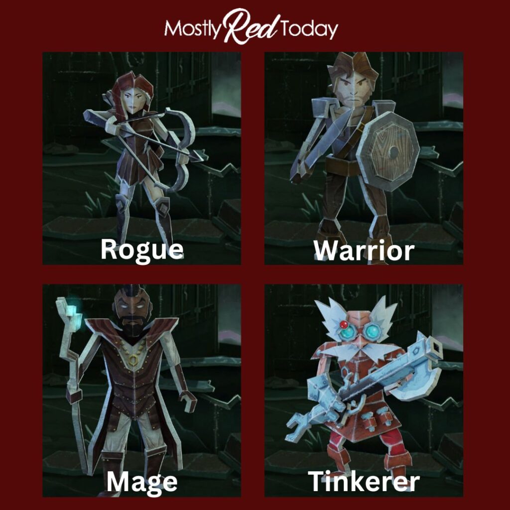 Playable classes characters Hellcard