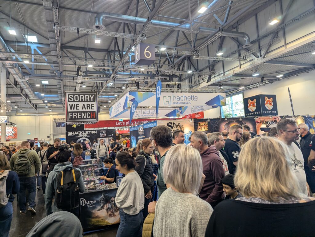 busy hall at spiel